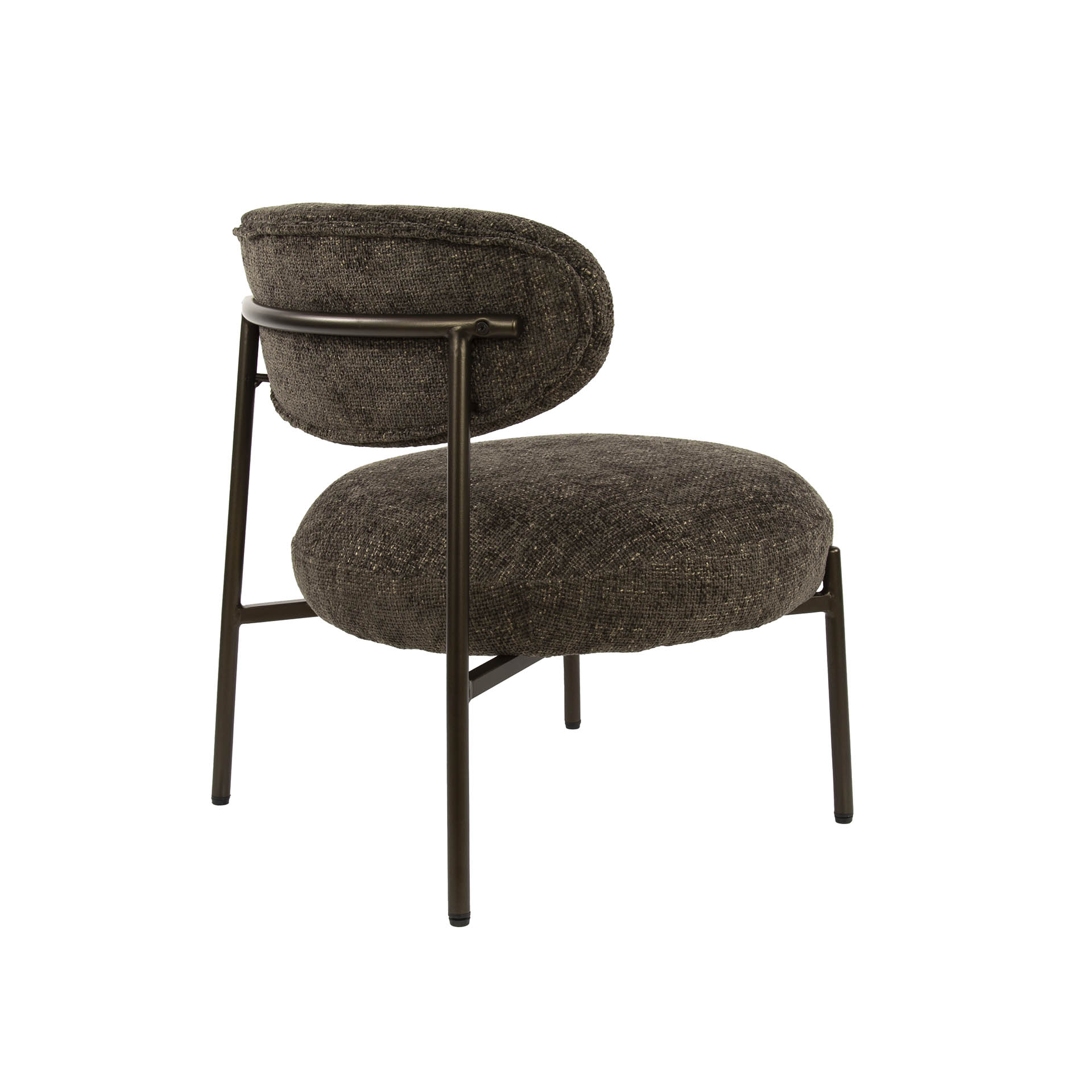 Retro Cocktailsessel Round in Cargo Braun Retro Cocktailsessel Round in Cargo Braun