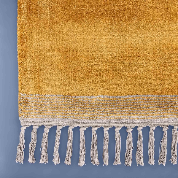 Boho Teppich Velvet Touch 160 x 230 cm Gelb Boho Teppich Velvet Touch 160 x 230 cm Gelb