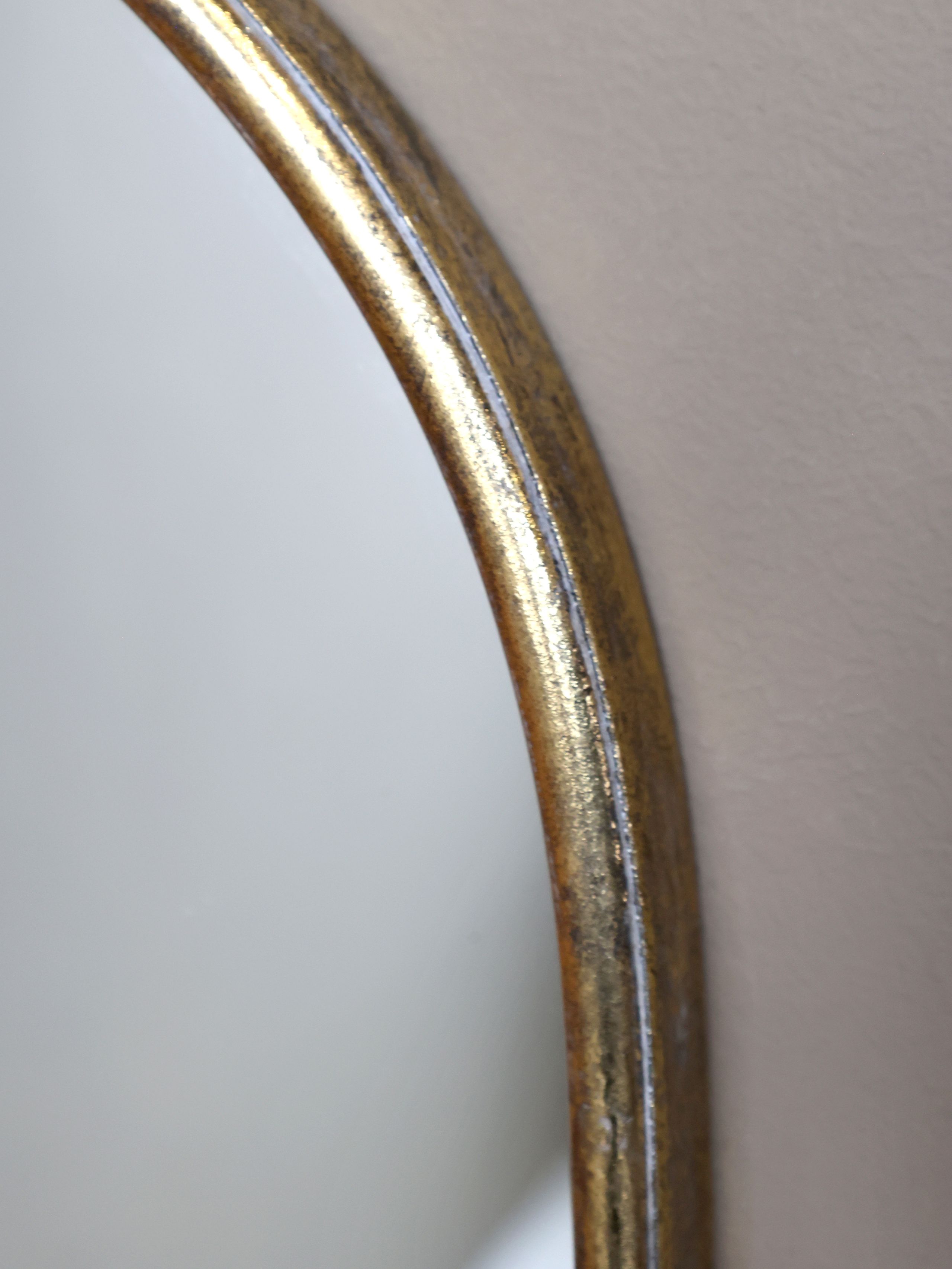 Vintage Wandspiegel mit Ablage in Antik-Gold