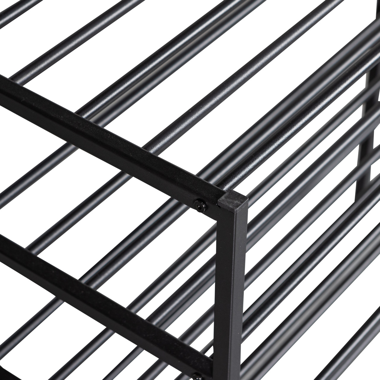 Schuhregal Industrial Ferro Metall Schwarz 80