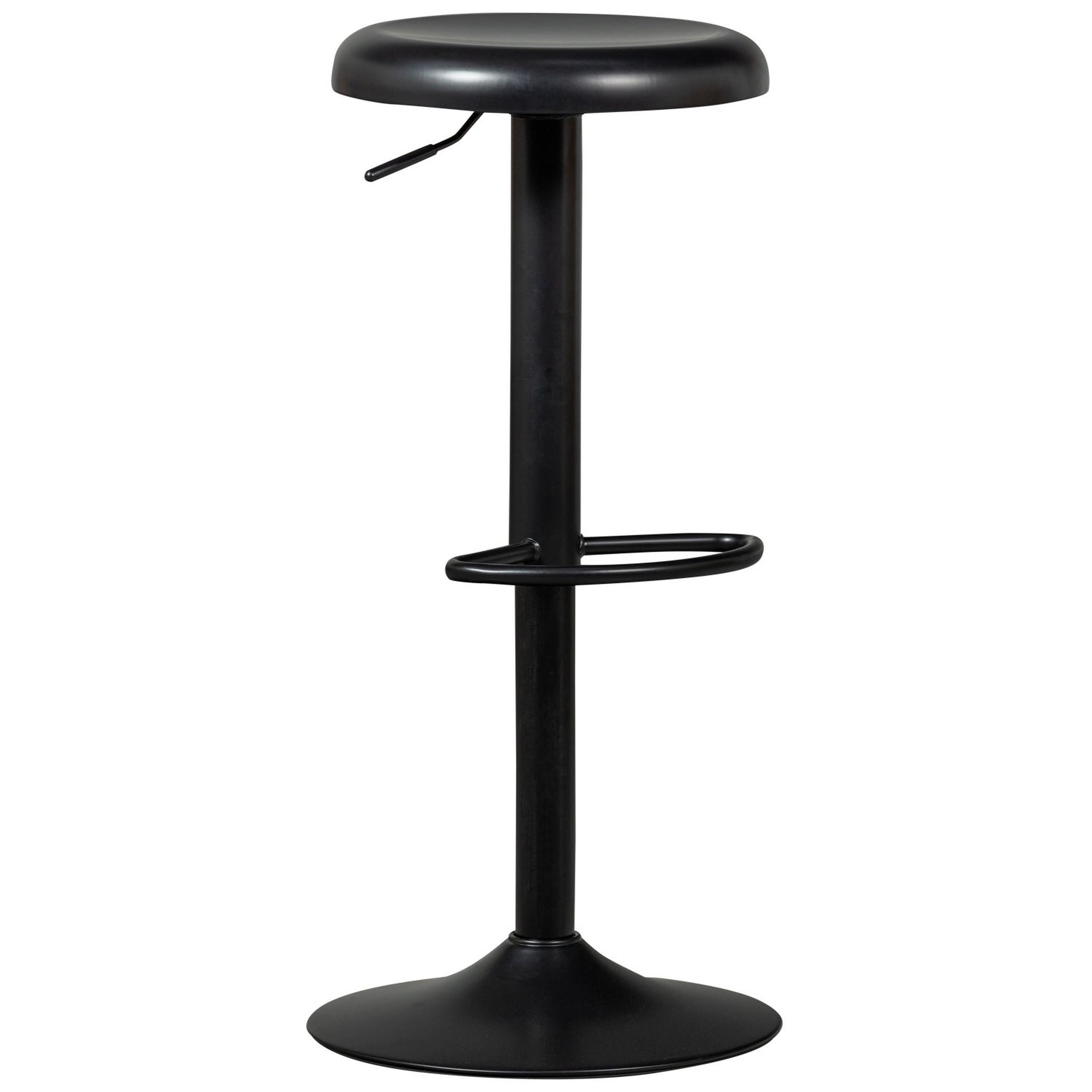 Retro Barhocker Isaac Metall höhenverstellbar Schwarz Retro Barhocker Isaac Metall höhenverstellbar Schwarz