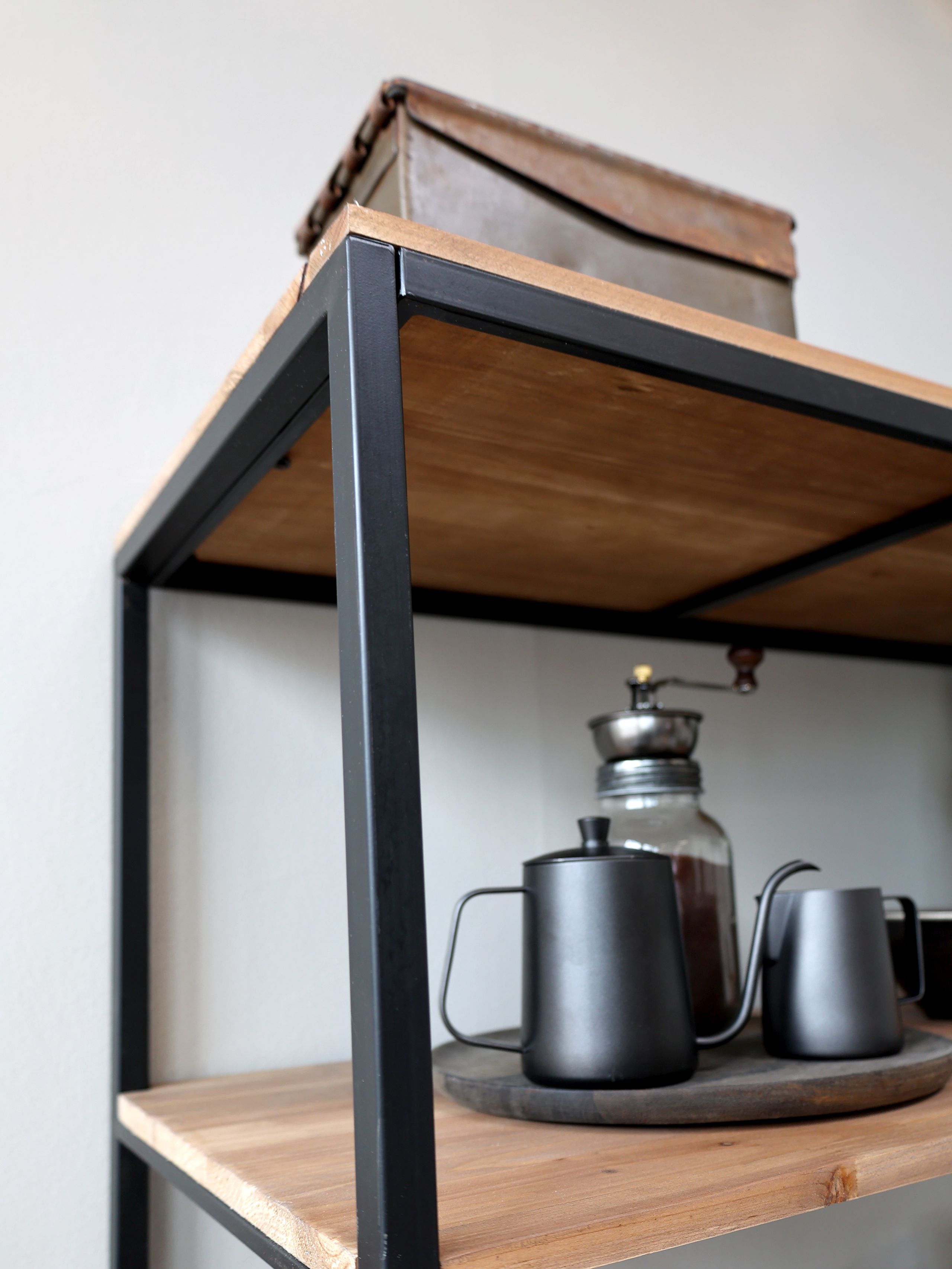 Metallregal Vintage Industrial Küchenregal Oskar 3 Schubladen