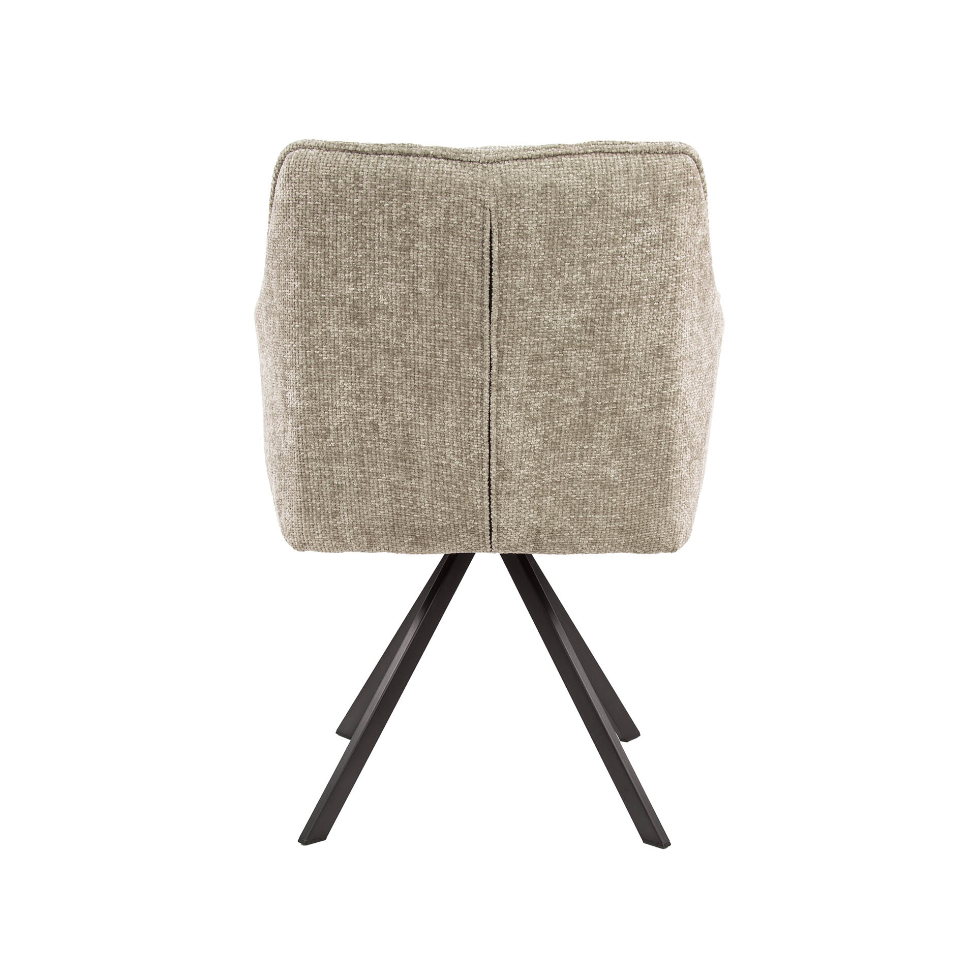 Esszimmerstuhl Armlehnstuhl Raster Drehbar Strukturstoff Sand