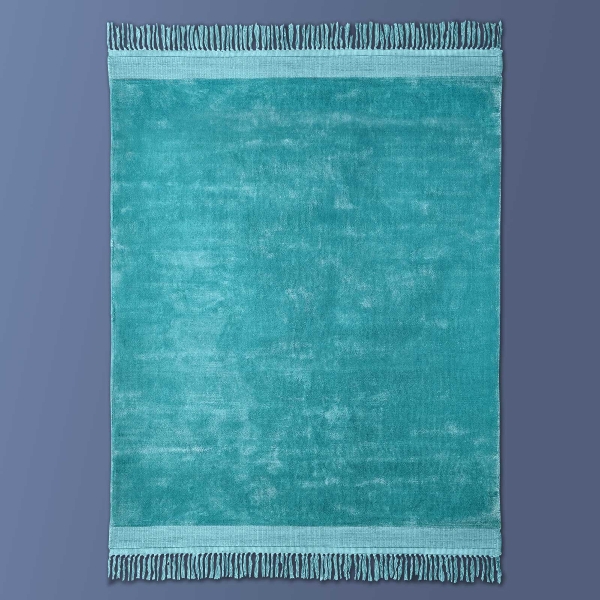 Boho Teppich Velvet Touch 160 x 230 cm Türkis Boho Teppich Velvet Touch 160 x 230 cm Türkis