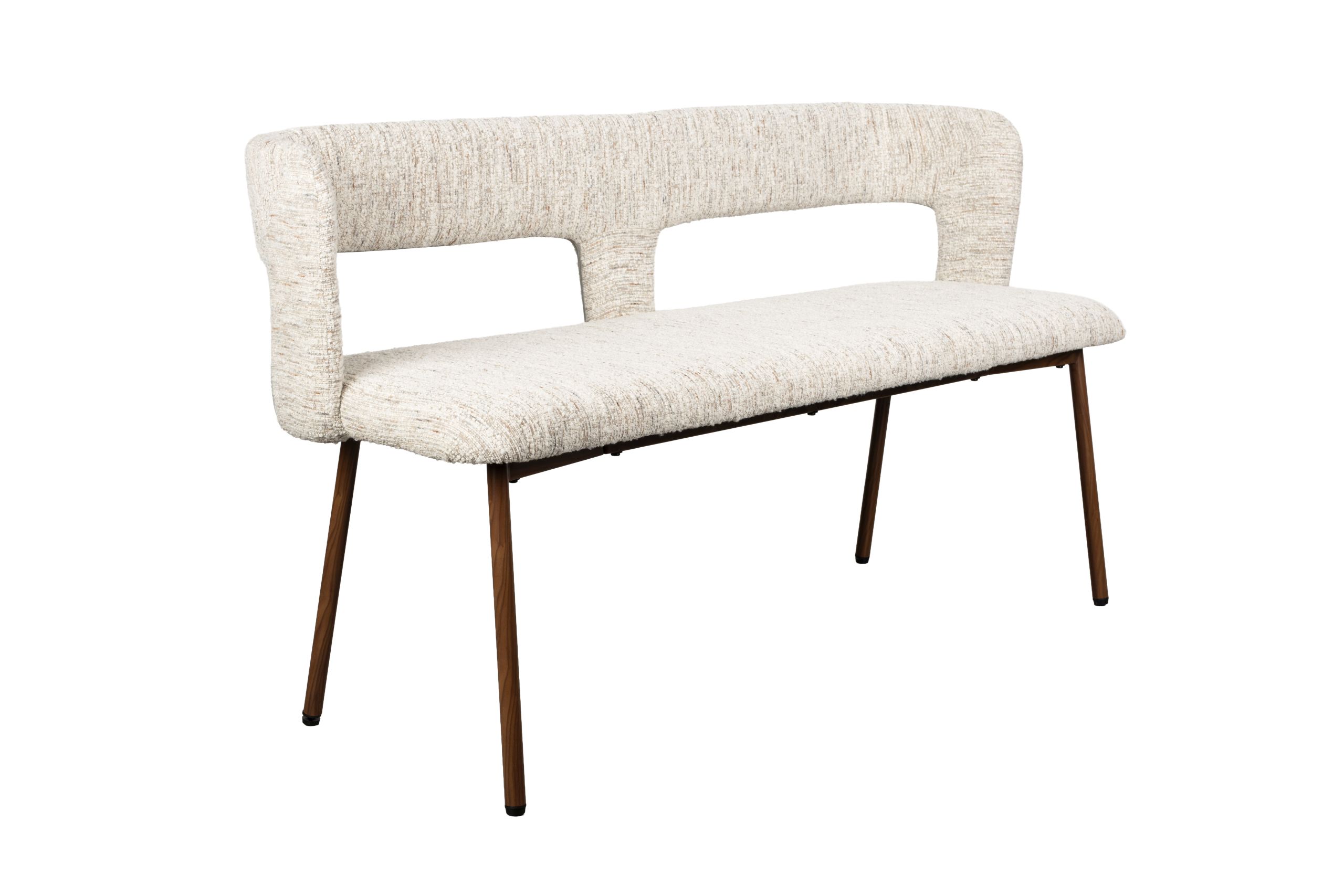 Essgruppe Retro Chelsea Bank + 2 Stühle Beige