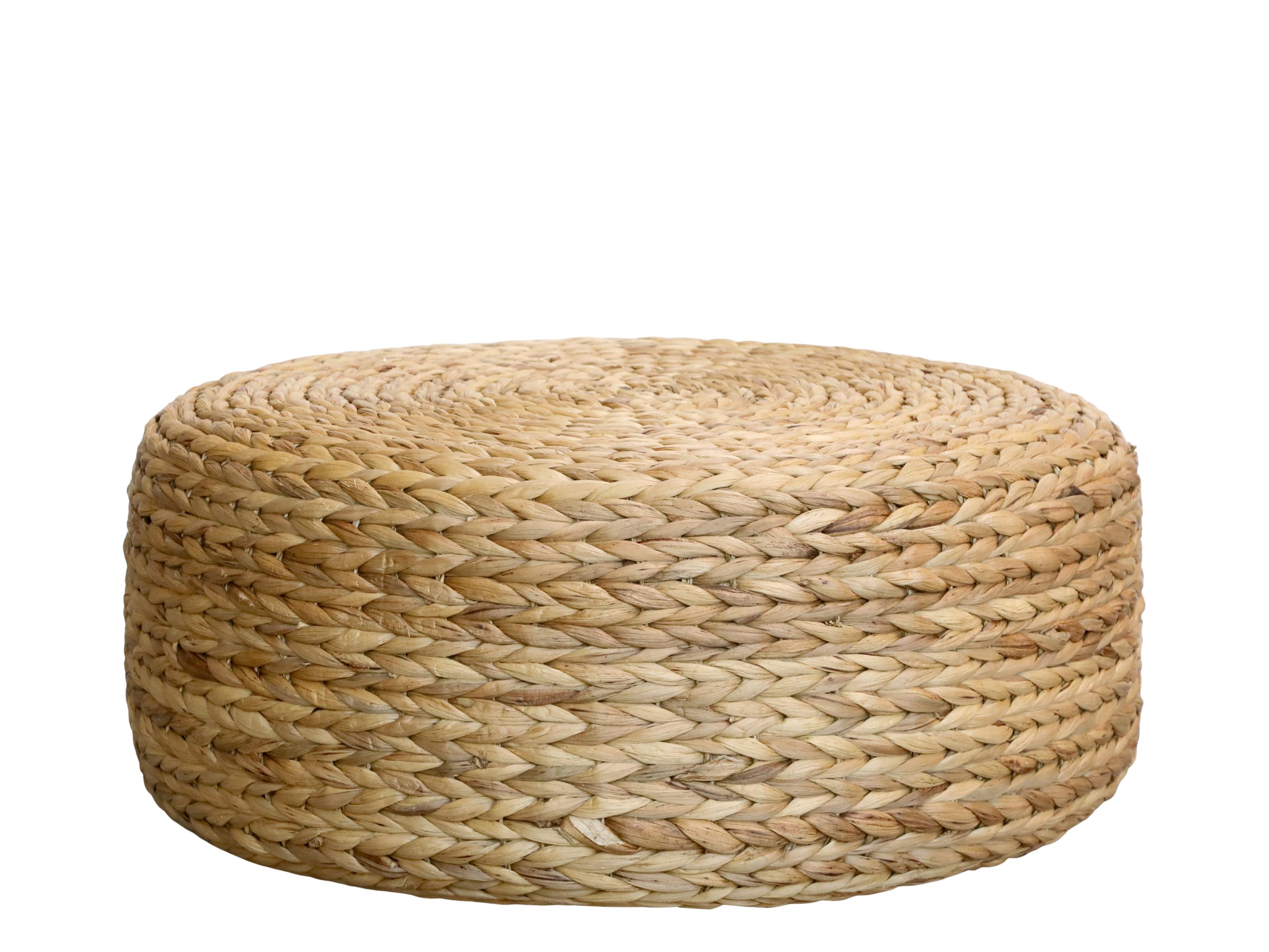 41066900_02 Hocker Pouf Sitzkissen Alice geflochten Ø 60 cm