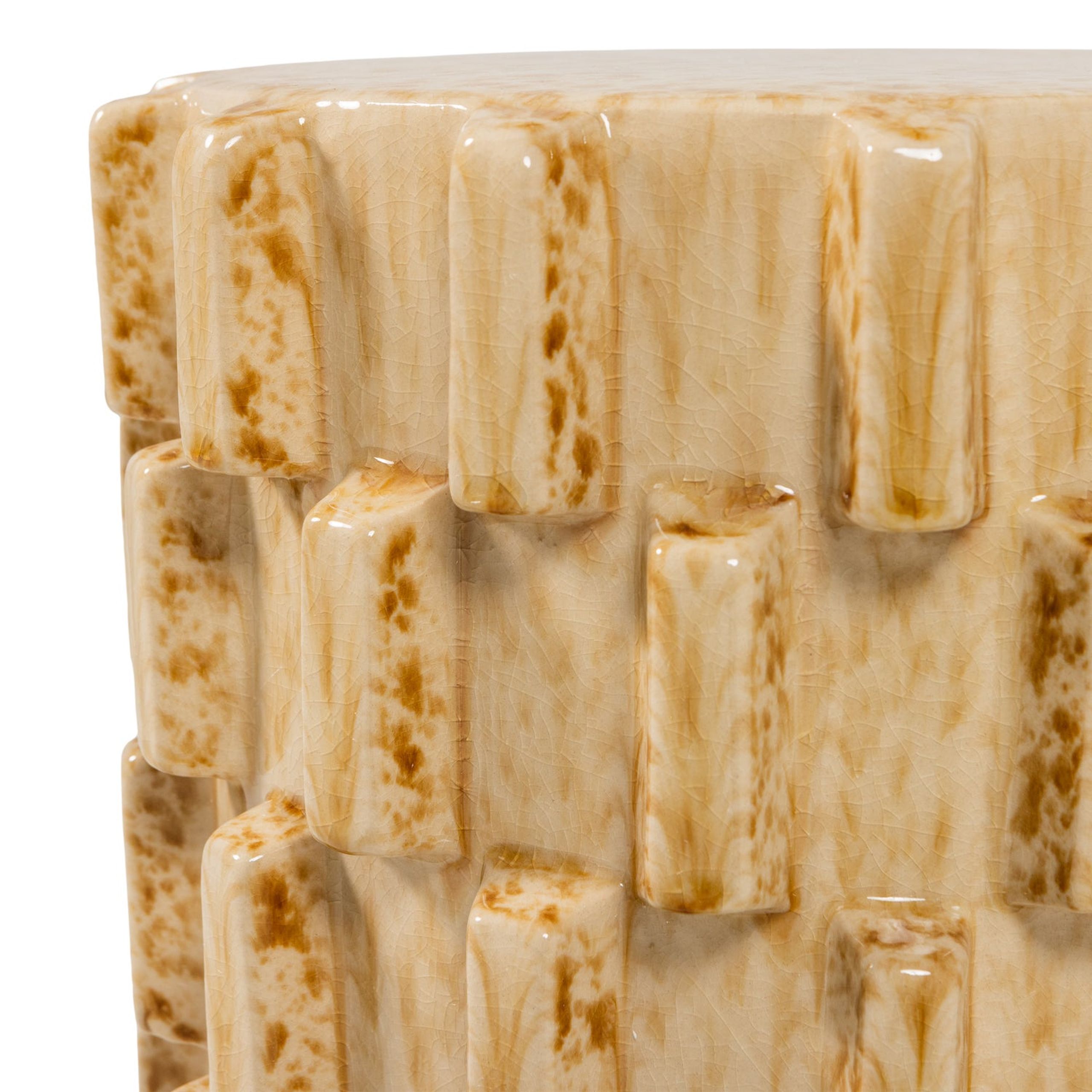 Retro Couchtisch Beistelltisch Axu Keramik Sand