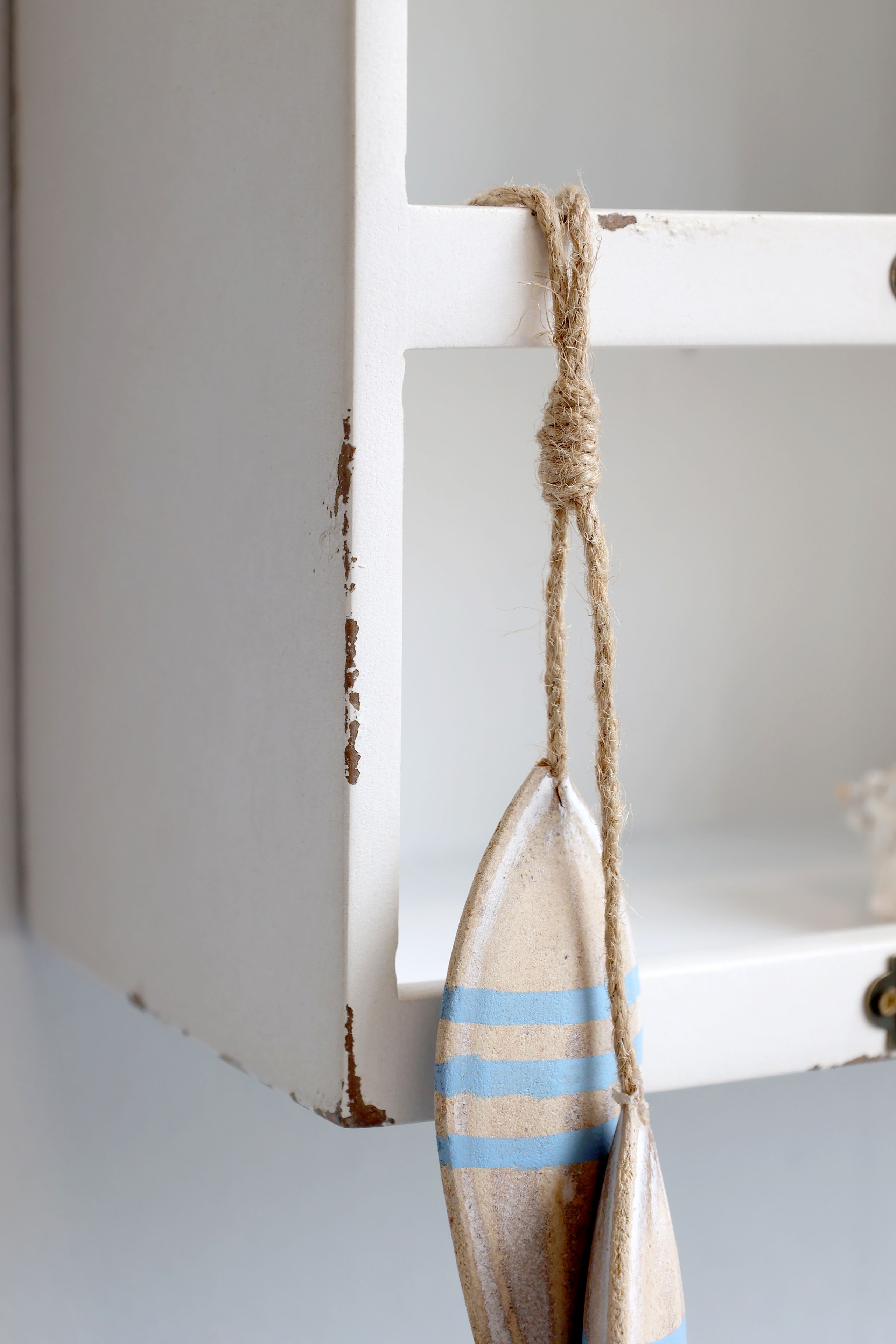 Vintage Wandregal Marina Landhaus 6 Fächer Used-Look