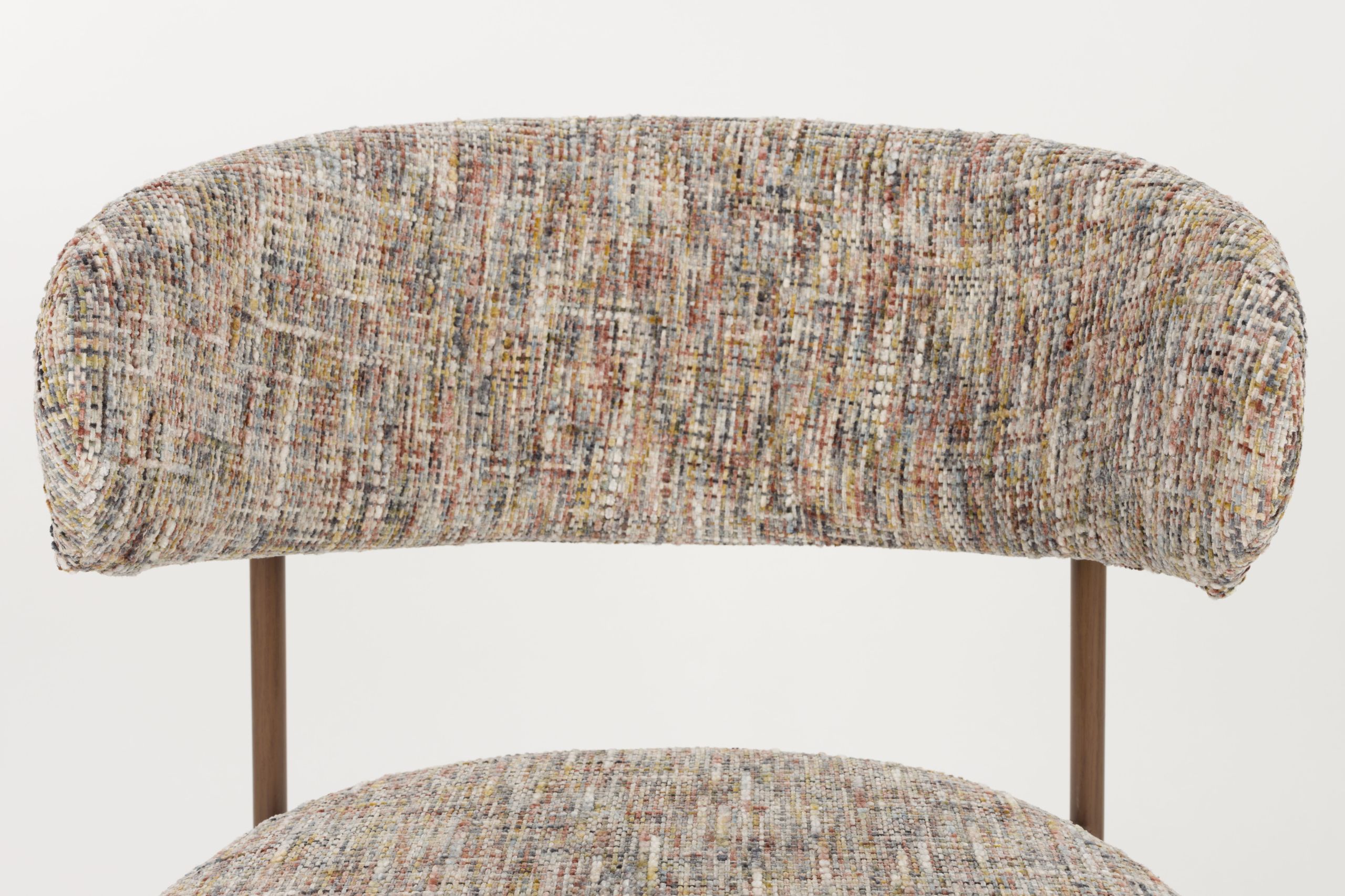 2er Set Retro Esszimmerstühle Claes Walnussholzoptik Multicolour