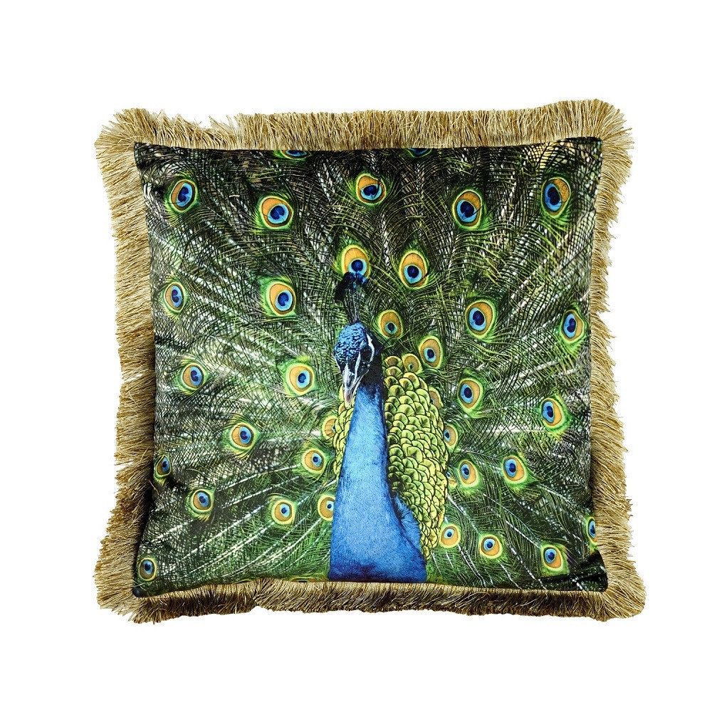 Deko Kissen Peacock 45 x 45 cm