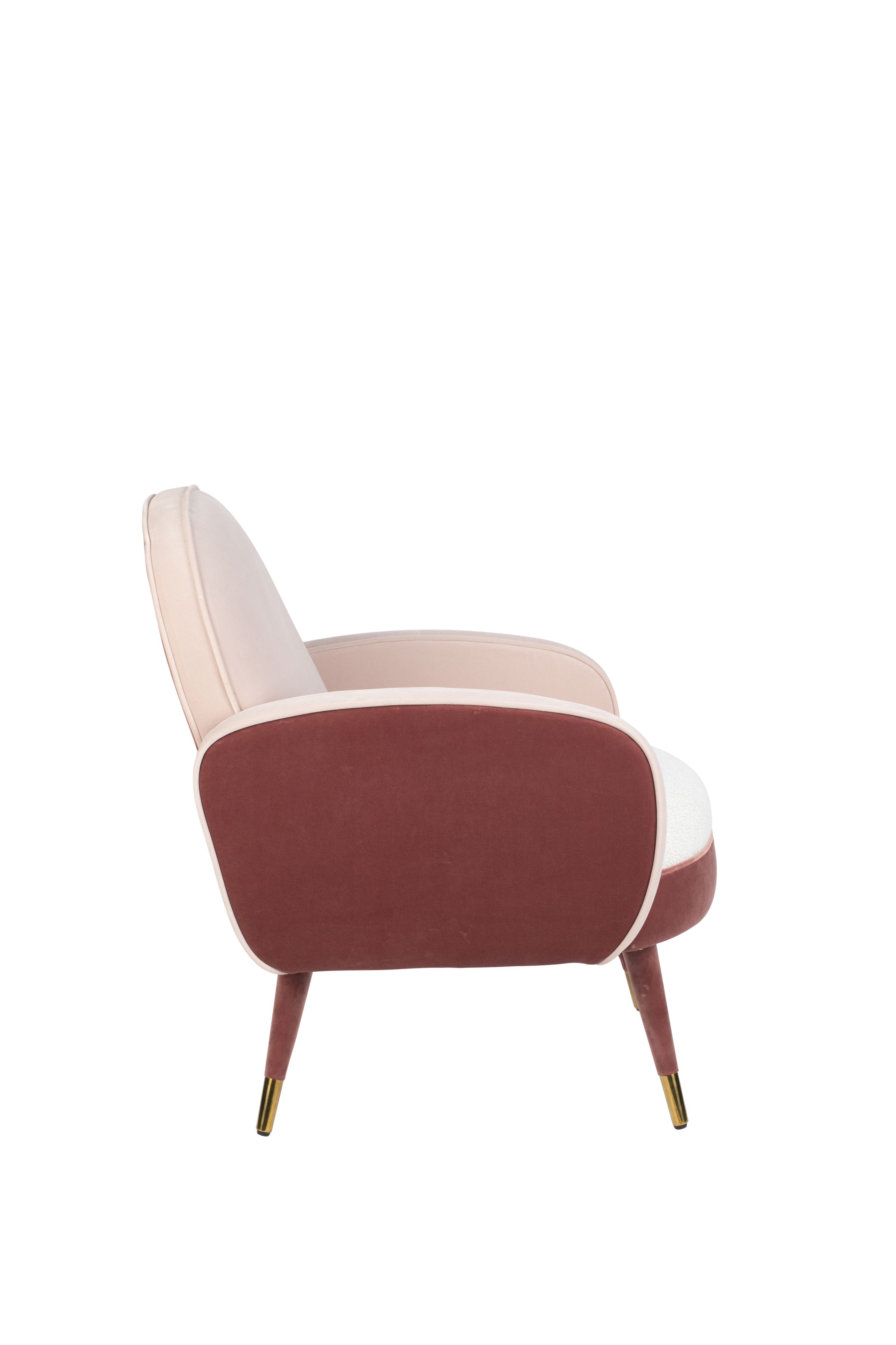 3100136_1 Retro Sessel Cocktailsessel SAM Rosa Lounger