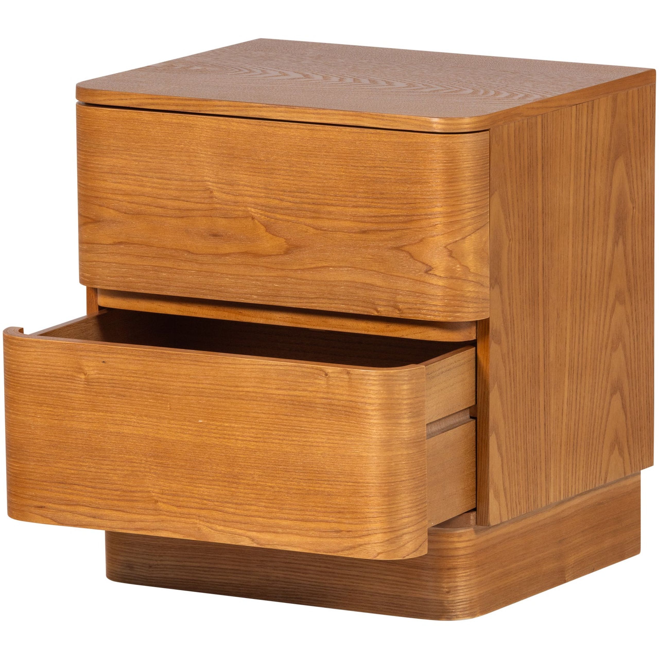 Retro Kommode Fejo zwei abgerundete Schubladen 