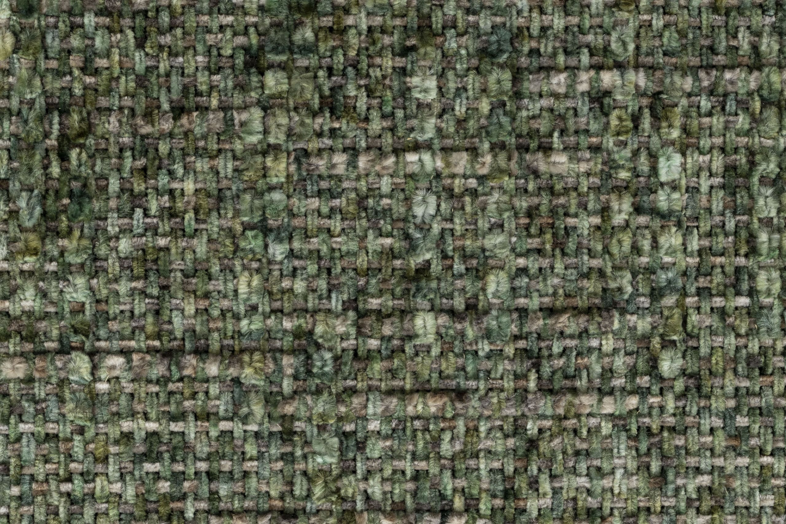 2er Set Retro Esszimmerstühle Claes Walnussholzoptik Grün