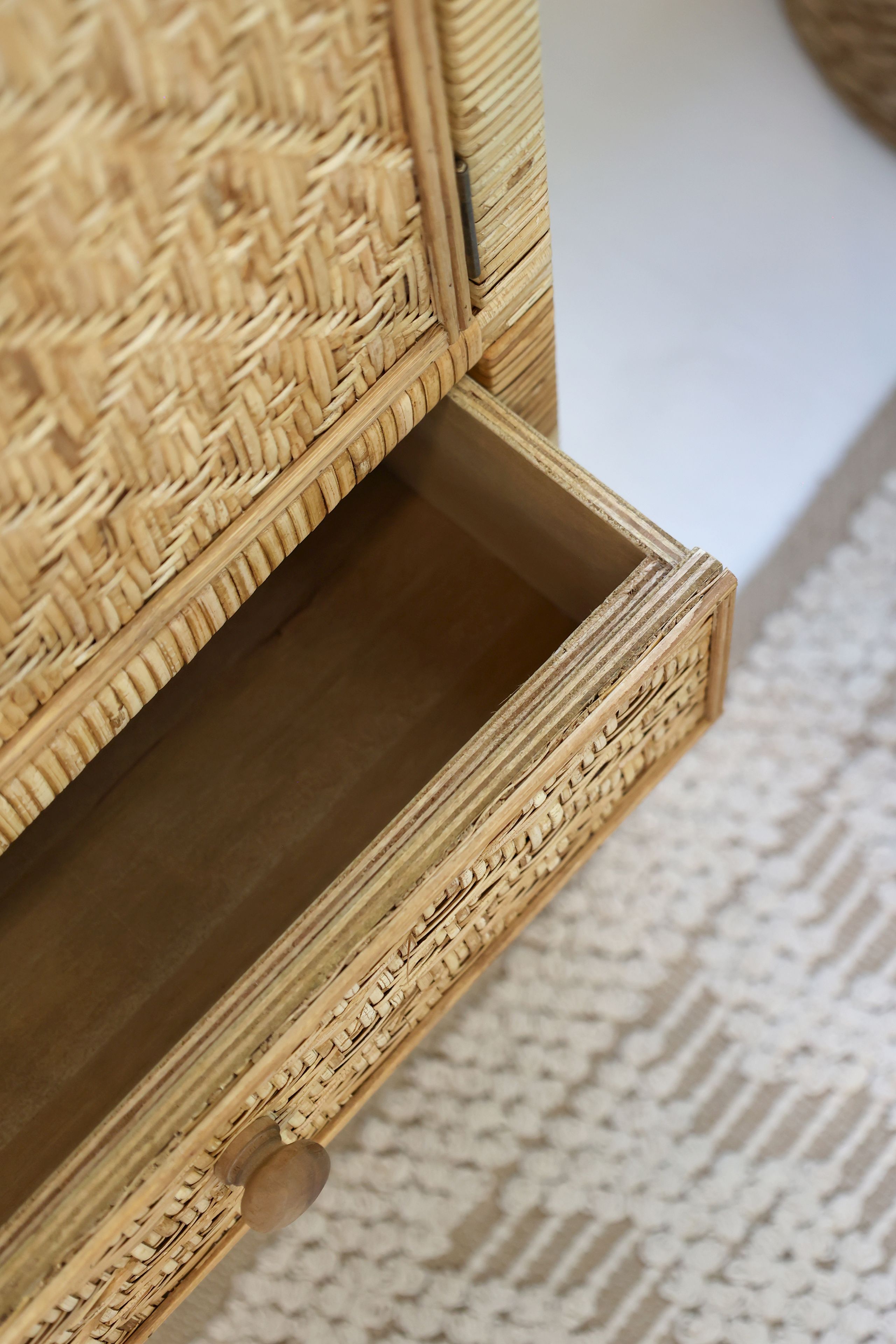 Kommode Nachttisch Marbella Rattan Bambus