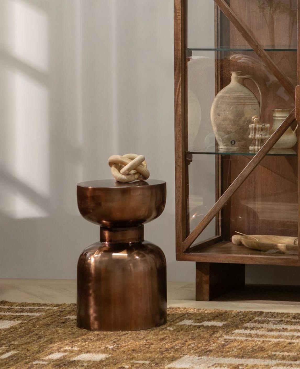 Retro Couchtisch Beistelltisch Frits Metall Bronze Retro Couchtisch Beistelltisch Frits Metall Bronze