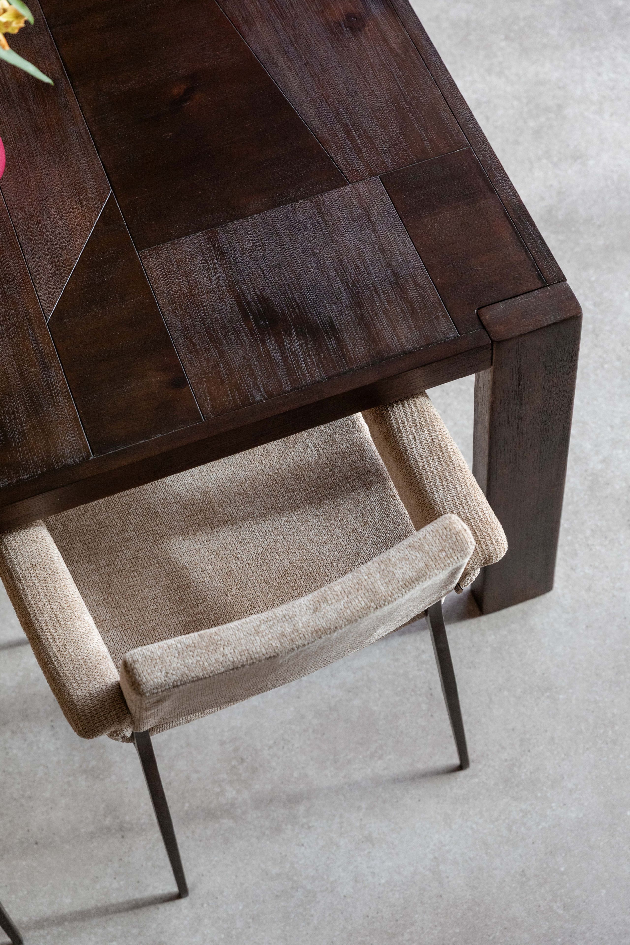 Retro Esstisch Massivholztisch Bruneau Akazie Braun