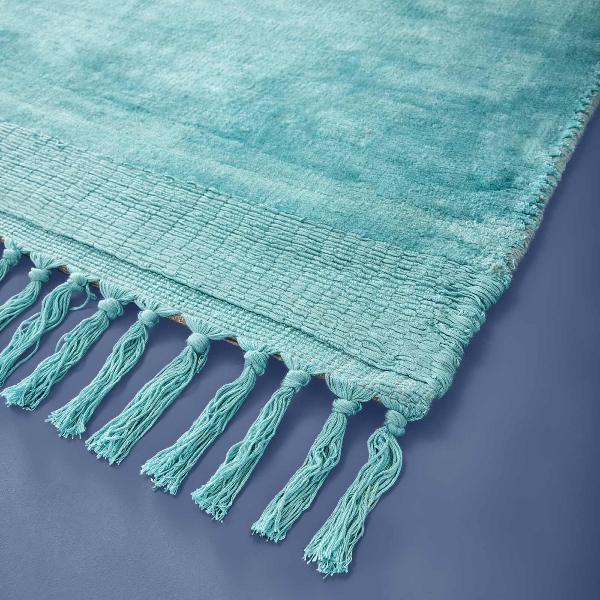 Boho Teppich Velvet Touch 160 x 230 cm Türkis Boho Teppich Velvet Touch 160 x 230 cm Türkis
