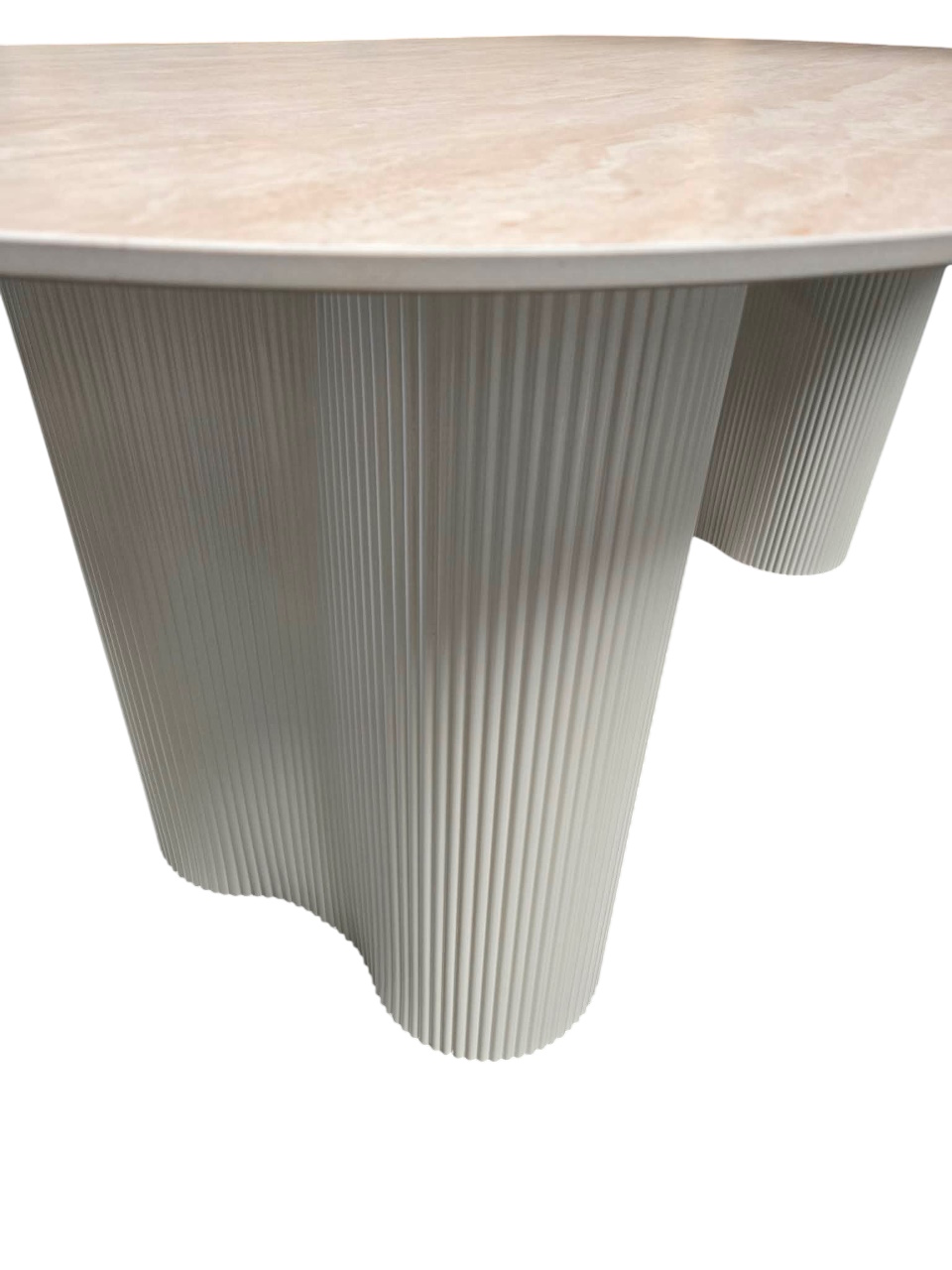 Esstisch Bari Travertin Keramik Metall 160 cm